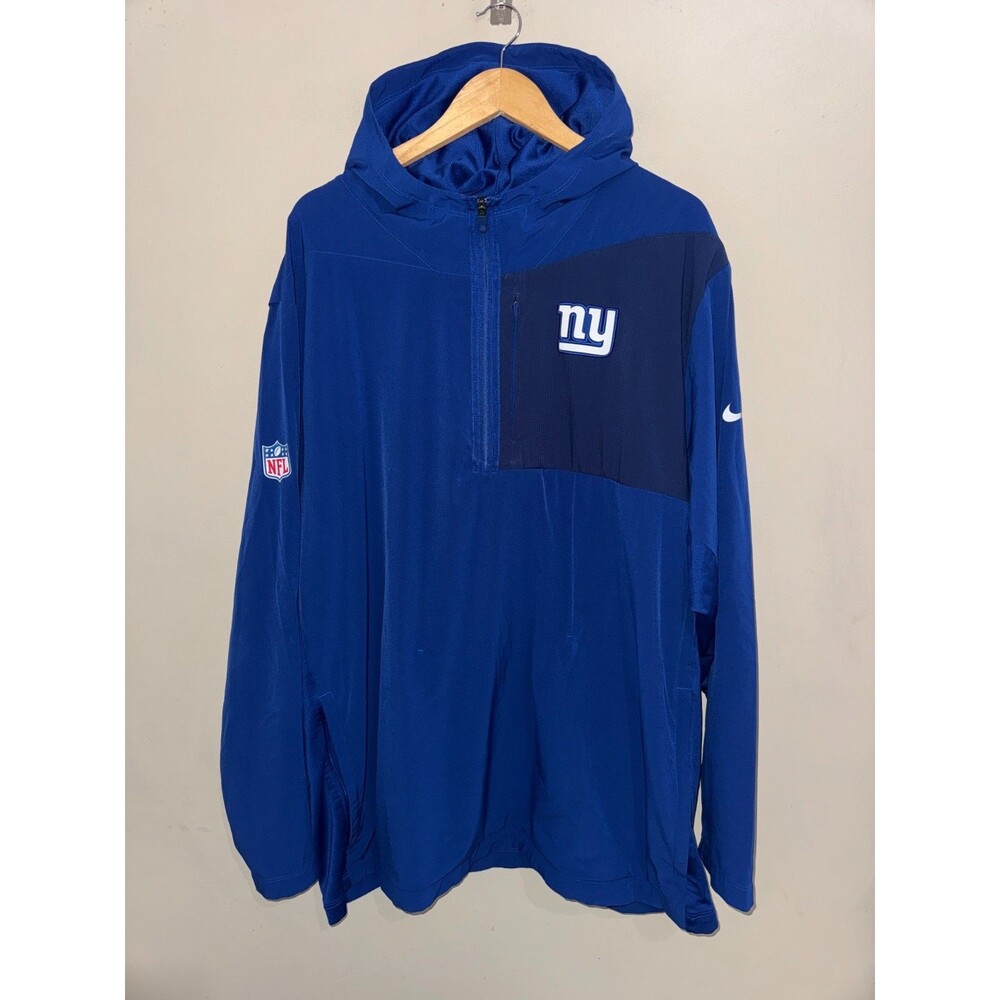 3XL Nike NFL New York Giants Team Issued PE On-Field 1/2 Zip Pregame Jacket #75